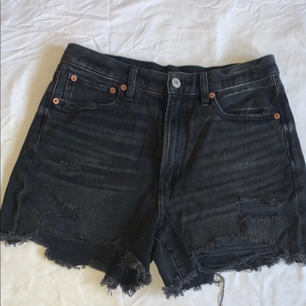 American Eagle Black Jean Shorts Women’s Size 6